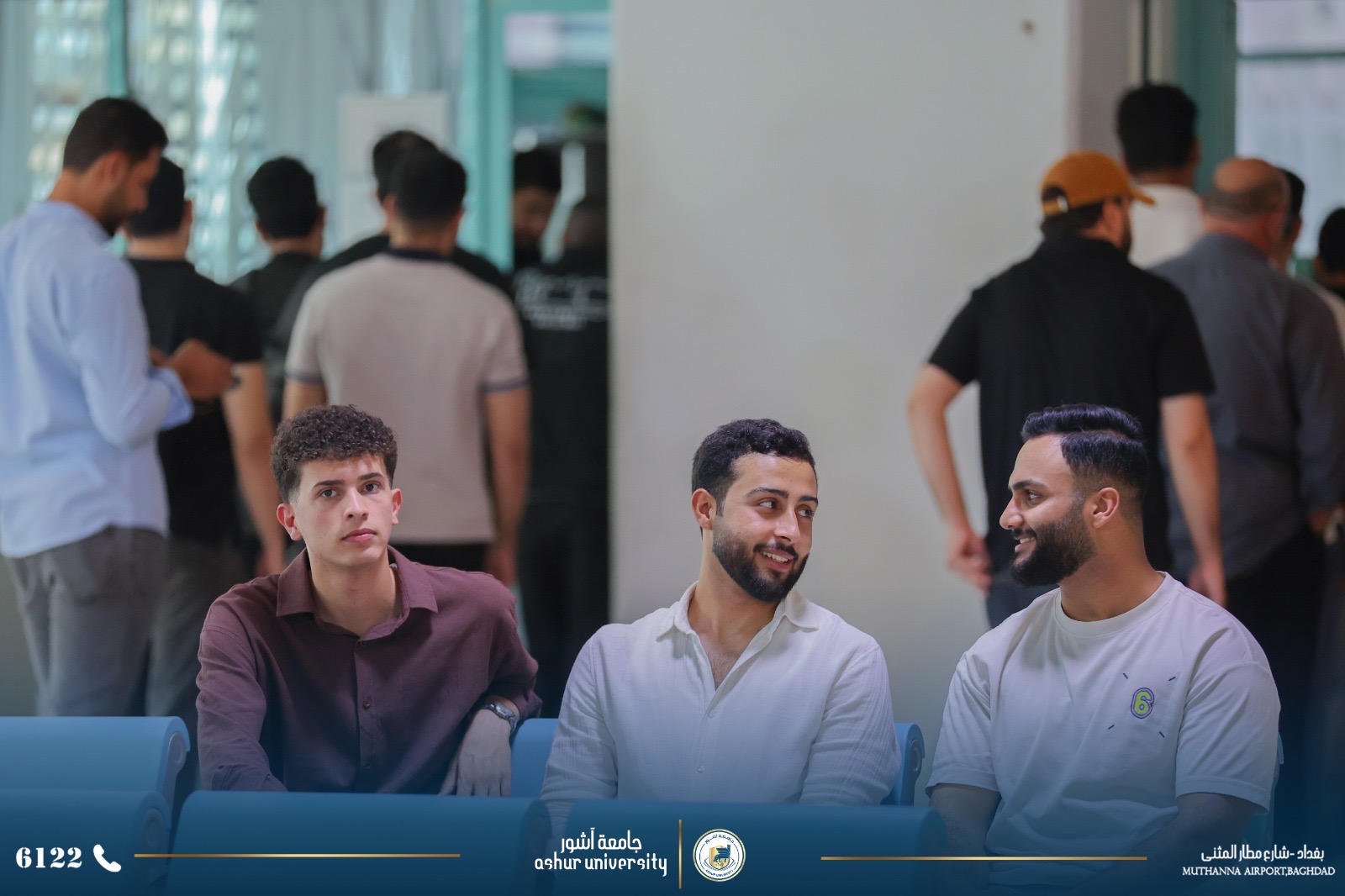 توافد طلبة السادس الاعدادي  لقسم التسجيل