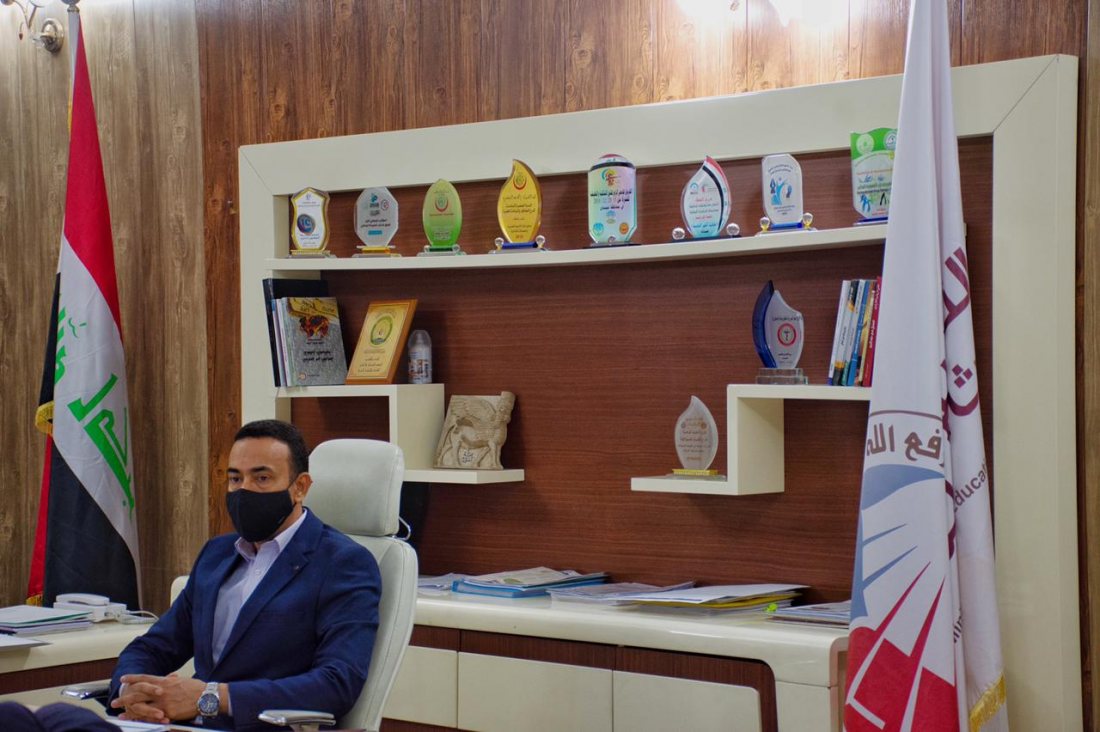 اجتماع موسع للجان المتخصصة في امن وسلامة المختبرات العلمية .
