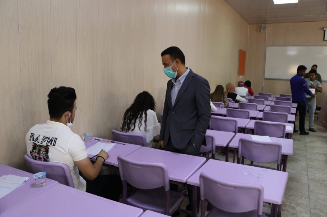 الامتحانات الحضورية لكلية اشور الجامعة