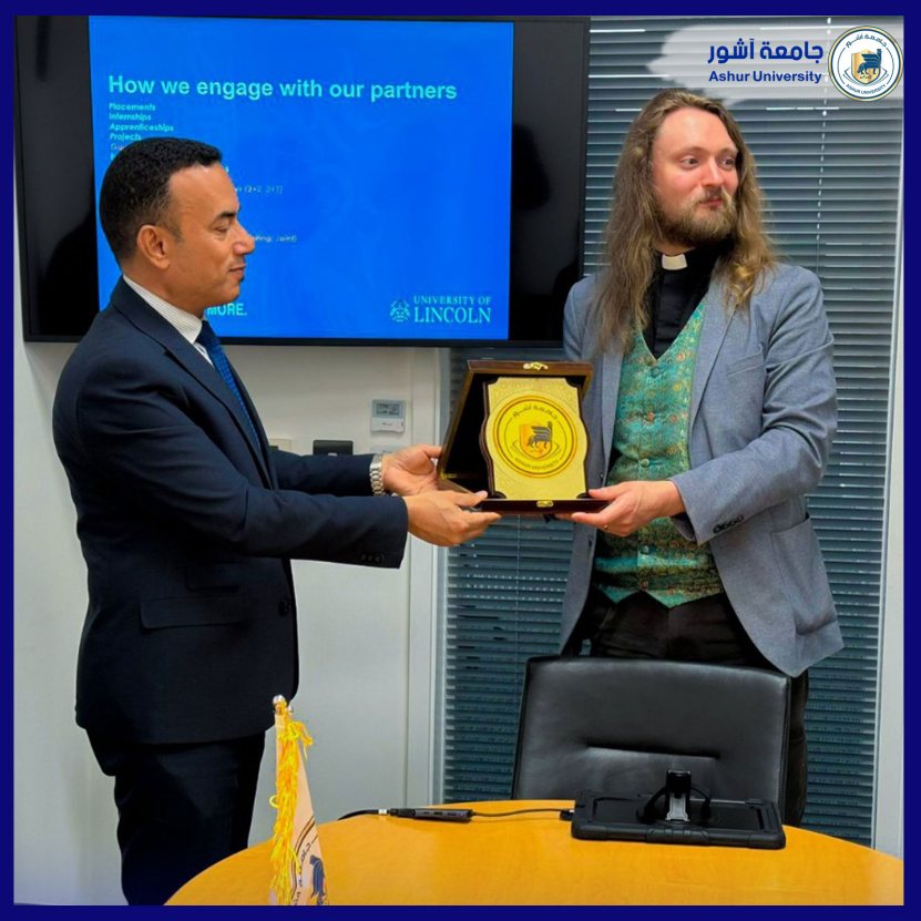  رئيس جامعة اشور في رحاب كلية الهندسة جامعة لنكن(lin co ln university uk )
